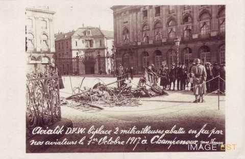 Aviatik détruit en 1917 (Nancy)